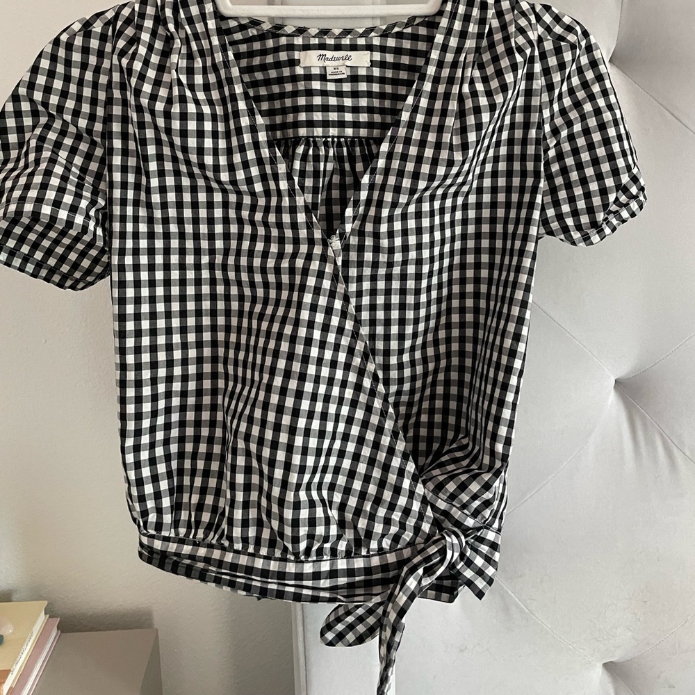 Madewell blouse xs gingham